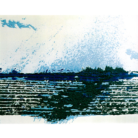 Fumar IV, 2003, Kreide auf Leinwand, 120 x 150 cm