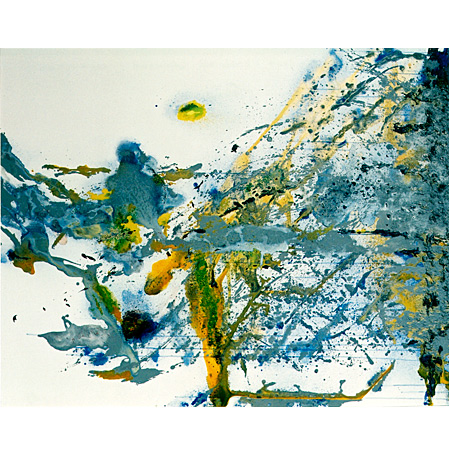 Trace I, 2004, Kreide auf Leinwand, 120 x 150 cm