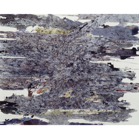 Negat, 2015, Kreide auf Leinwand, 120 x 150 cm